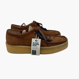 NIB Clarks Originals Men's Wallabee Cup Tan Nubuk Brun Suede Leather Shoes 10.5